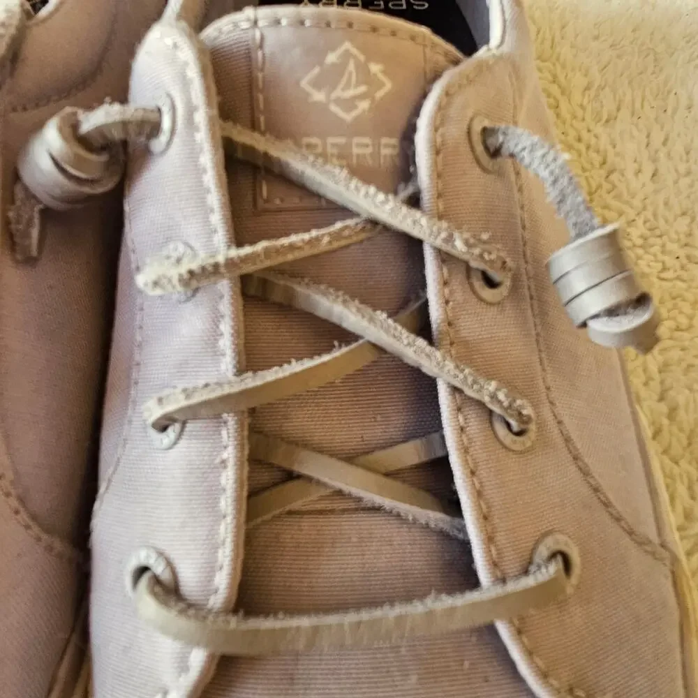 Sperry Top Sider Women's Canvas Pier Wave Low Top Sneaker Shoes Size‎ 9 Lavender